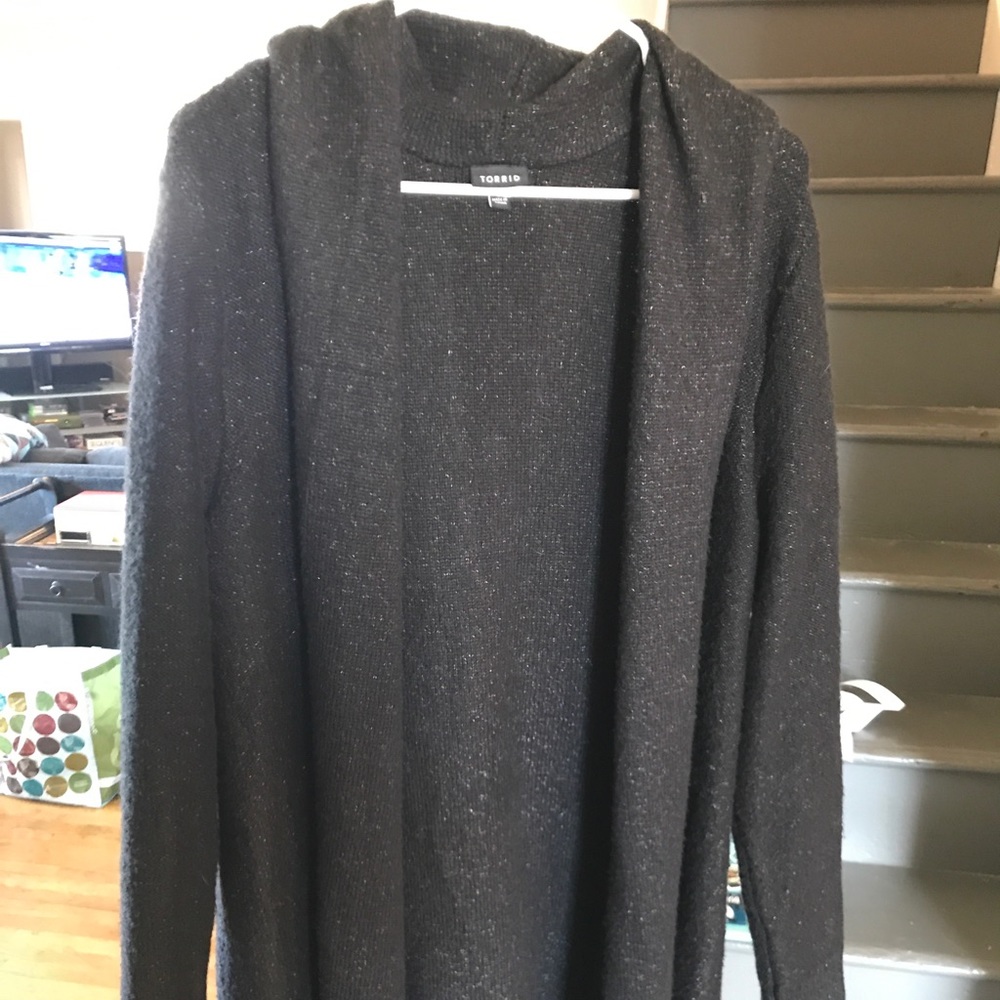 Torrid black long thick sweater
